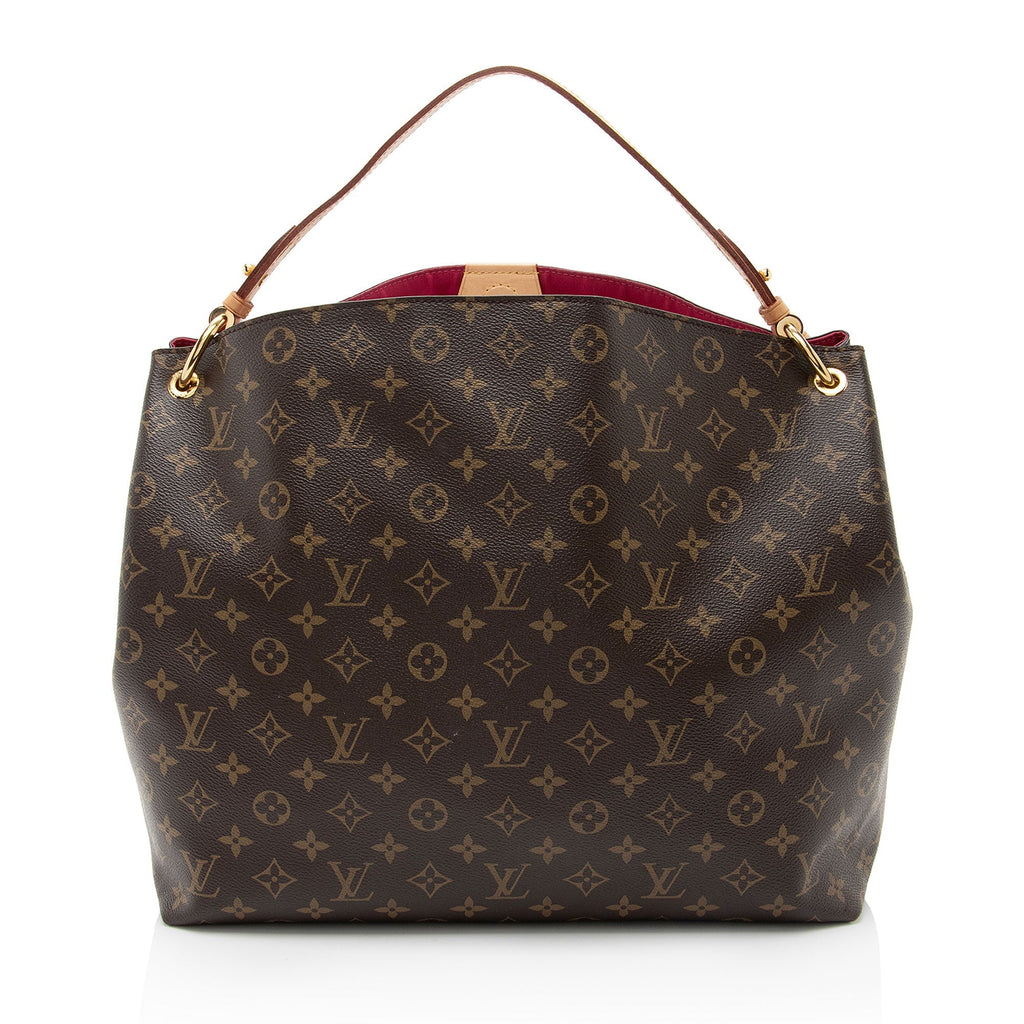 Louis Vuitton Monogram Canvas Graceful MM Hobo (SHF-9a1WVz)