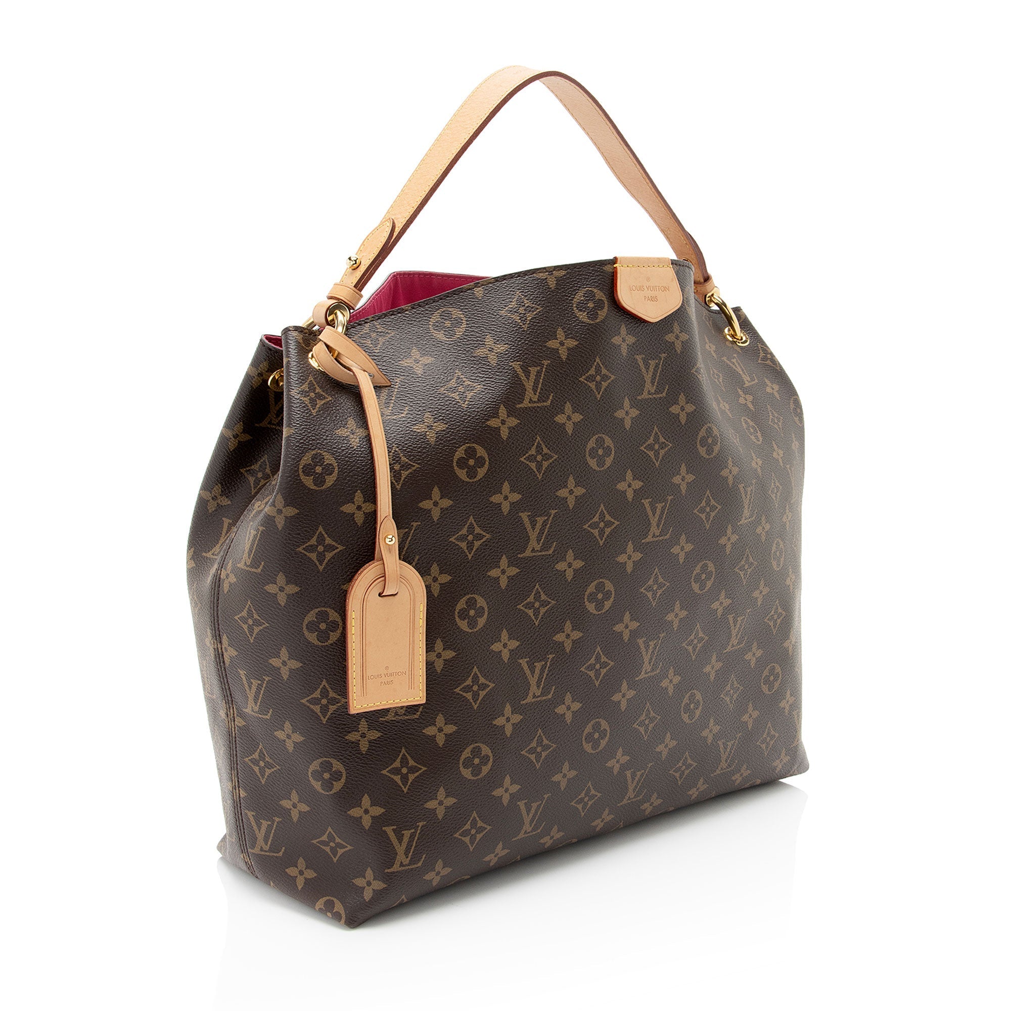 Louis Vuitton Monogram Canvas Graceful MM Hobo (SHF-9a1WVz)