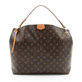 Louis Vuitton Monogram Canvas Graceful MM Hobo (SHF-dWG1DM)