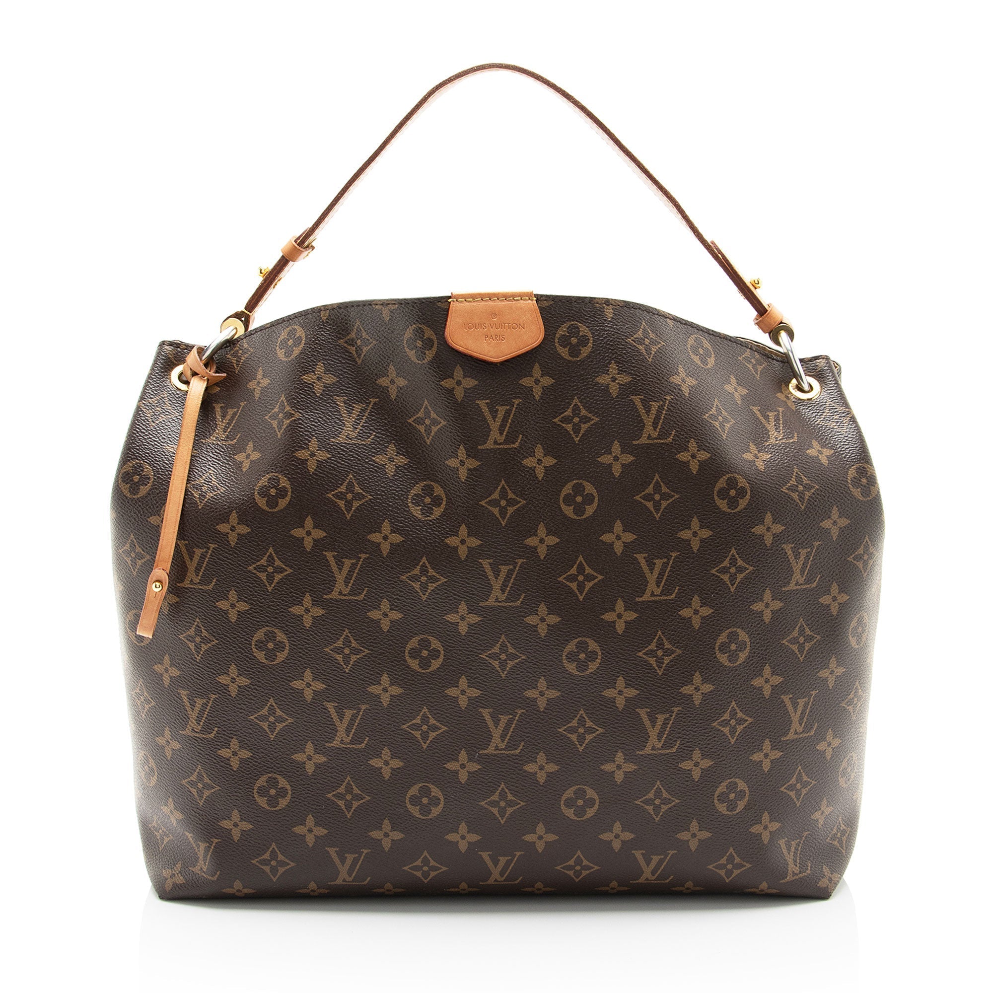 Louis Vuitton Monogram Canvas Graceful MM Hobo (SHF-dWG1DM)