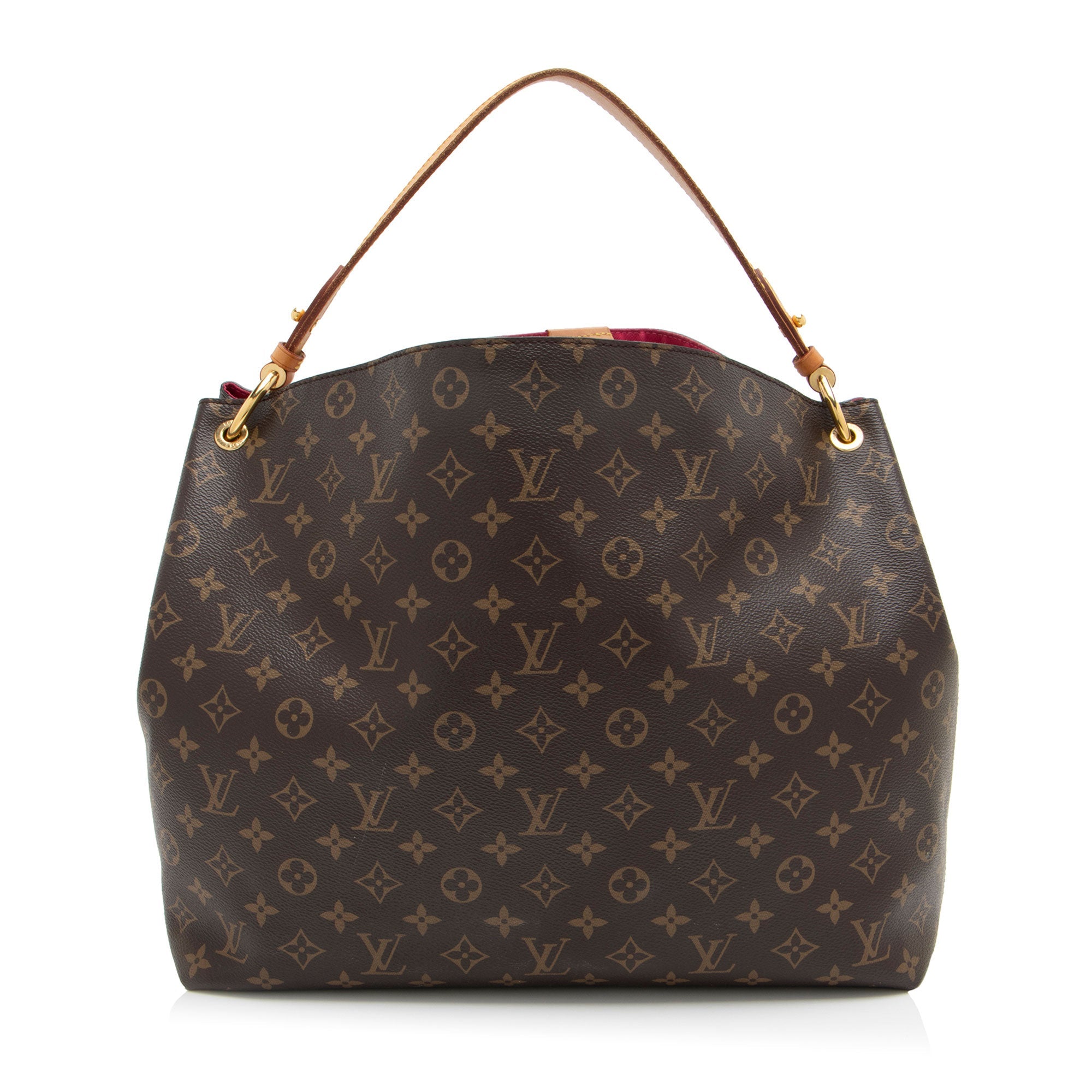 Louis Vuitton Monogram Canvas Graceful MM Hobo (SHF-a5Farx)