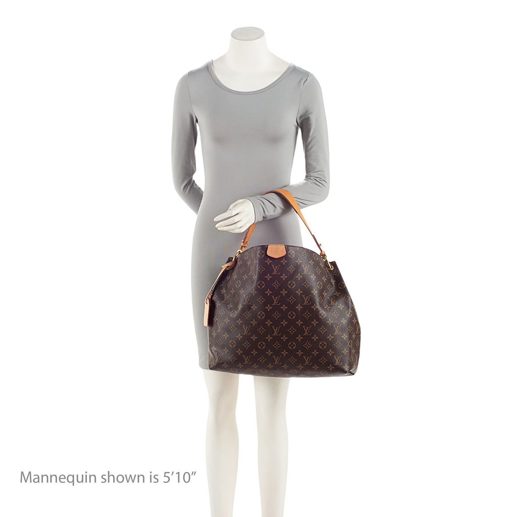 Louis Vuitton Monogram Canvas Graceful MM Hobo (SHF-a5Farx)