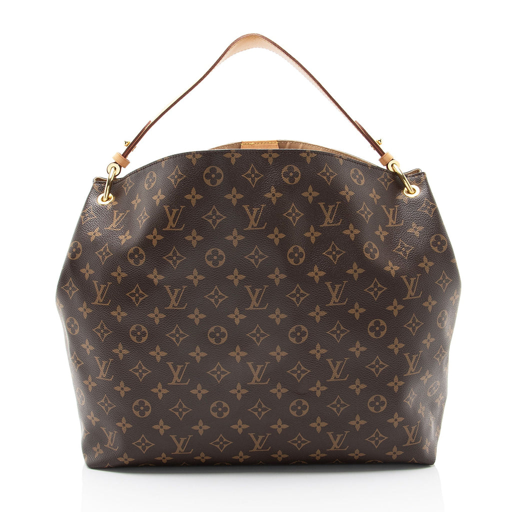 Louis Vuitton Monogram Canvas Graceful MM Hobo (SHF-hxnfQB)