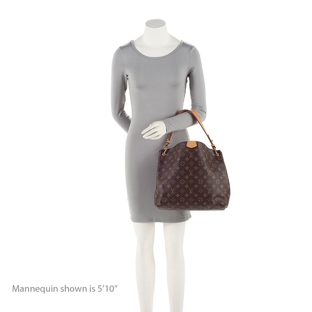 Louis Vuitton Monogram Canvas Graceful PM Hobo (SHF-22739)