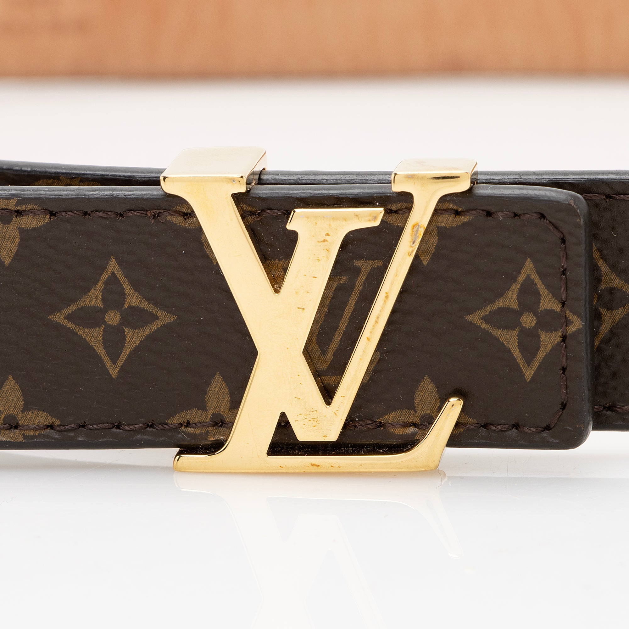 Louis Vuitton Monogram Canvas Initiales Belt - Size 32 / 80 (SHF-22457)