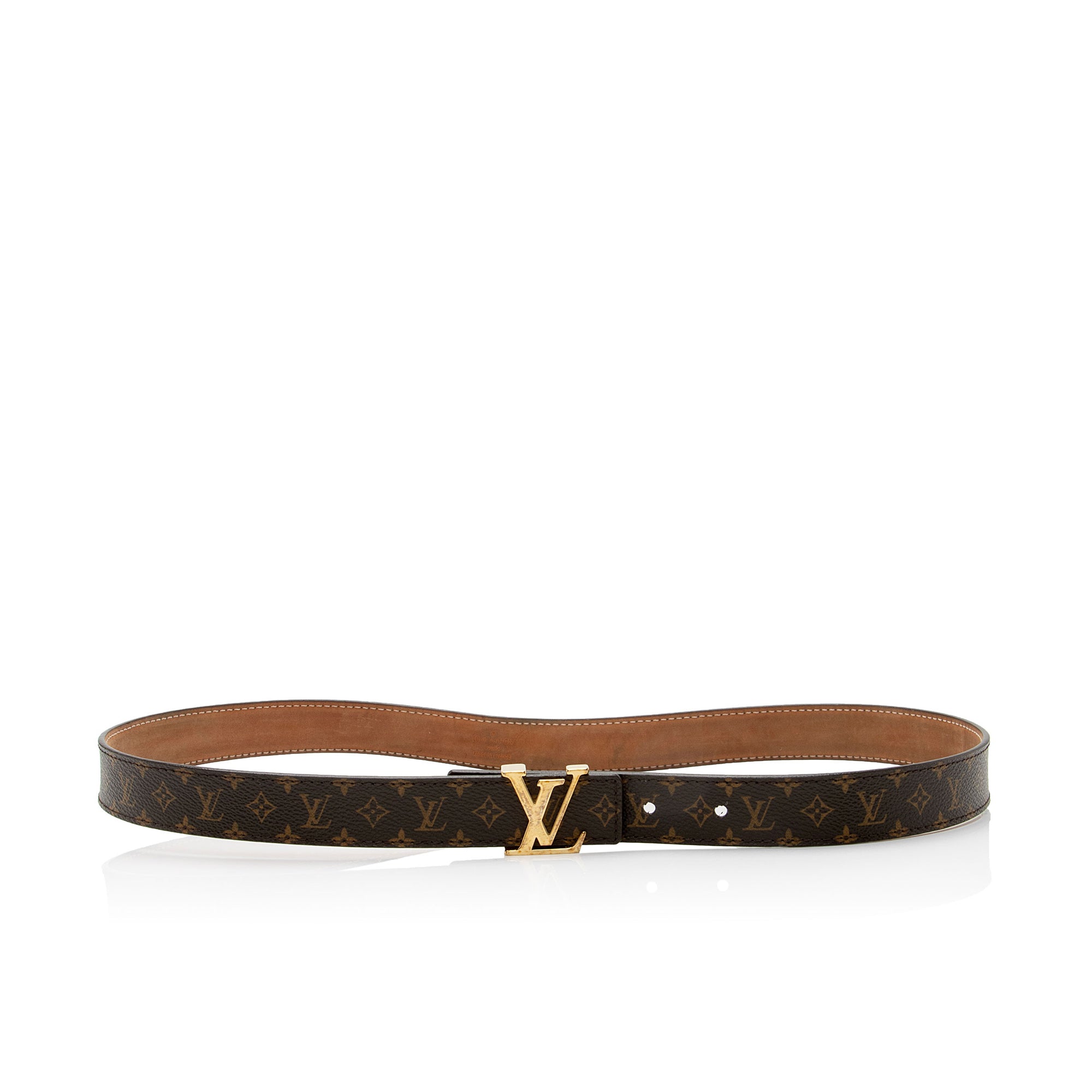 Louis Vuitton Monogram Canvas Initiales Belt - Size 32 / 80 (SHF-eTmAOY)