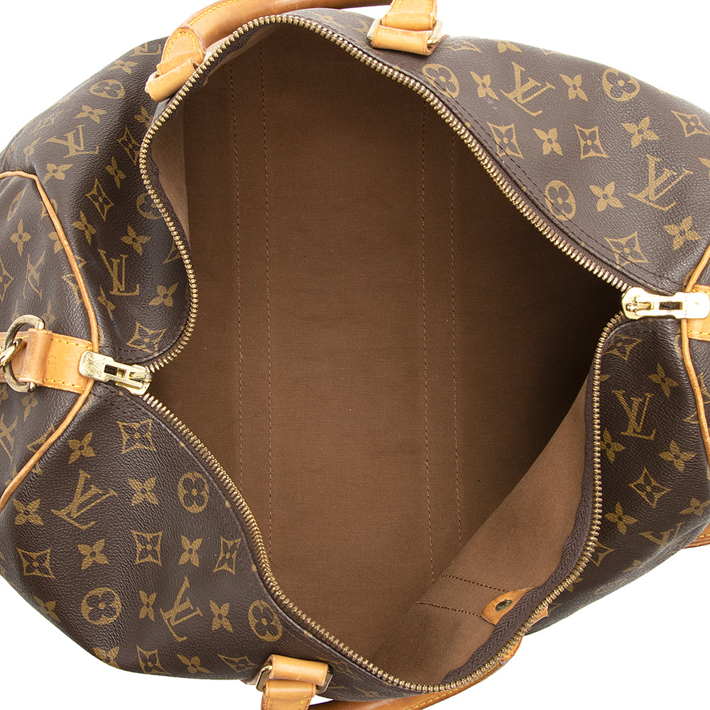 Louis Vuitton  Monogram Canvas Keepall Bandouliere 45 Duffel Bag (SHF-20810)