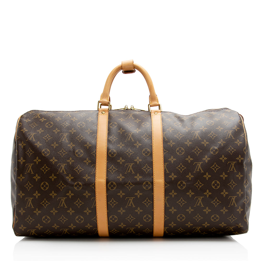 Louis Vuitton Monogram Canvas Keepall 55 Duffel Bag (SHF-21141)