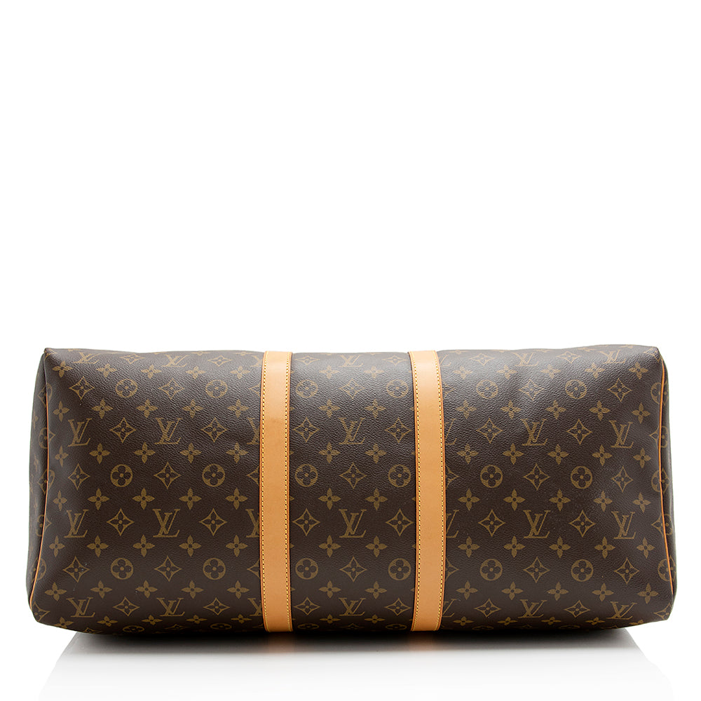 Louis Vuitton Monogram Canvas Keepall 55 Duffel Bag (SHF-21141)