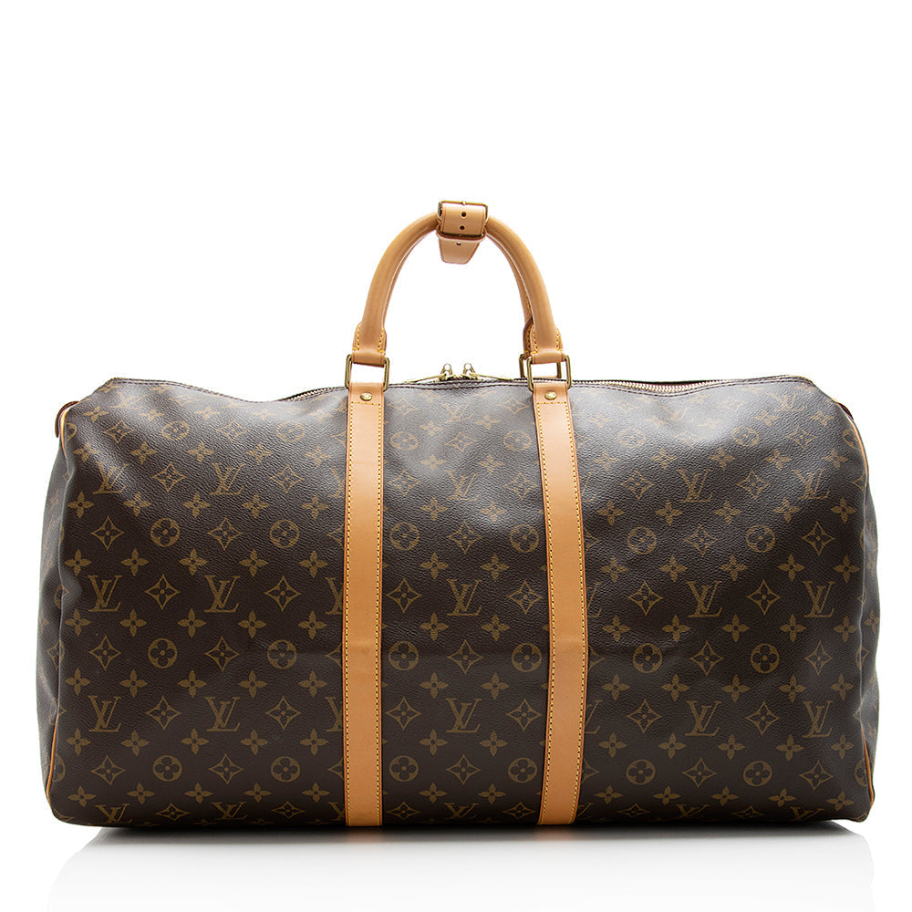 Louis Vuitton Monogram Canvas Keepall 55 Duffel Bag (SHF-21141)