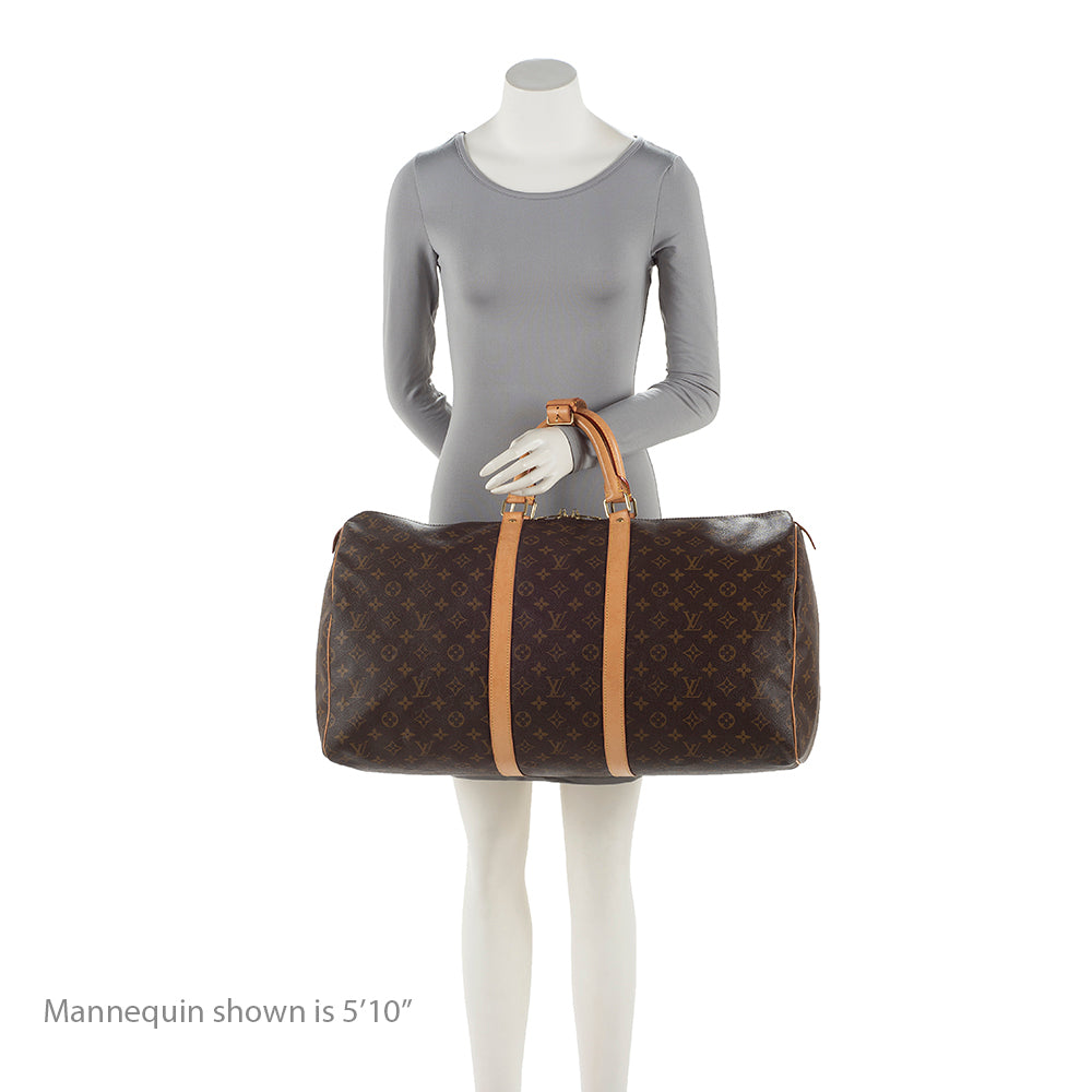 Louis Vuitton Monogram Canvas Keepall 55 Duffel Bag (SHF-21141)