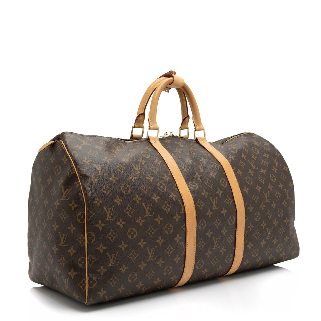 Louis Vuitton Monogram Canvas Keepall 55 Duffle Bag (SHF-AqdA4y)