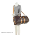 Louis Vuitton  Monogram Canvas Keepall Bandouliere 55 Duffle Bag (SHF-g634Q4)