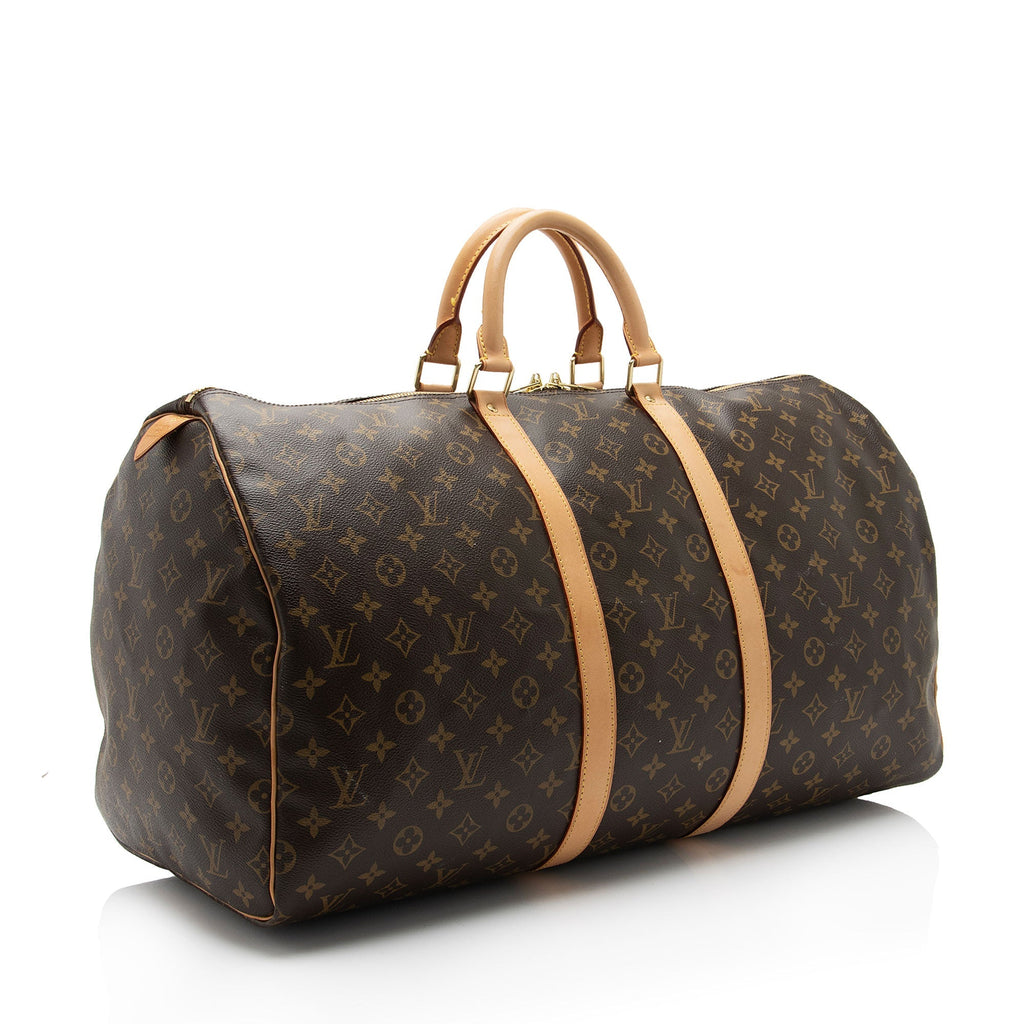 Louis Vuitton Monogram Canvas Keepall 55 Duffle Bag (SHF-ltdZO7)