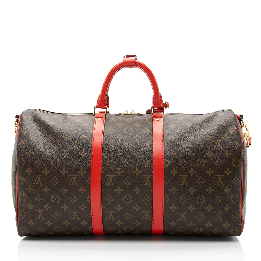 Louis Vuitton Monogram Canvas Keepall Bandouliere 50 Duffle