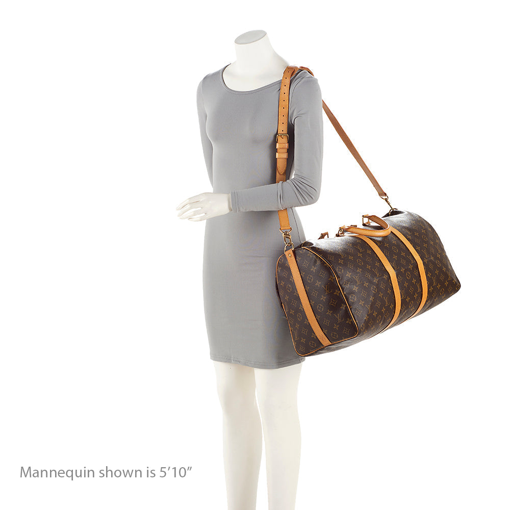 Louis Vuitton  Monogram Canvas Keepall Bandouliere 50 Duffel Bag - FINAL SALE (SHF-20312)