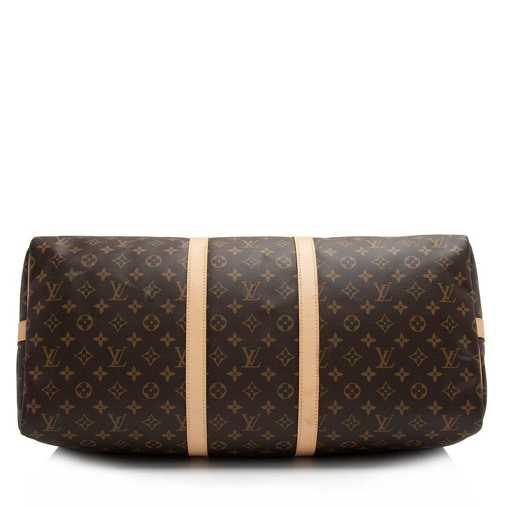 Louis Vuitton  Monogram Canvas Keepall Bandouliere 50 Duffle Bag (SHF-JnQc5j)