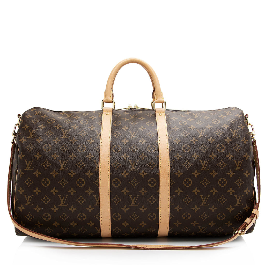 Louis Vuitton  Monogram Canvas Keepall Bandouliere 50 Duffle Bag (SHF-JnQc5j)