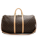 Louis Vuitton  Monogram Canvas Keepall Bandouliere 50 Duffle Bag (SHF-JnQc5j)