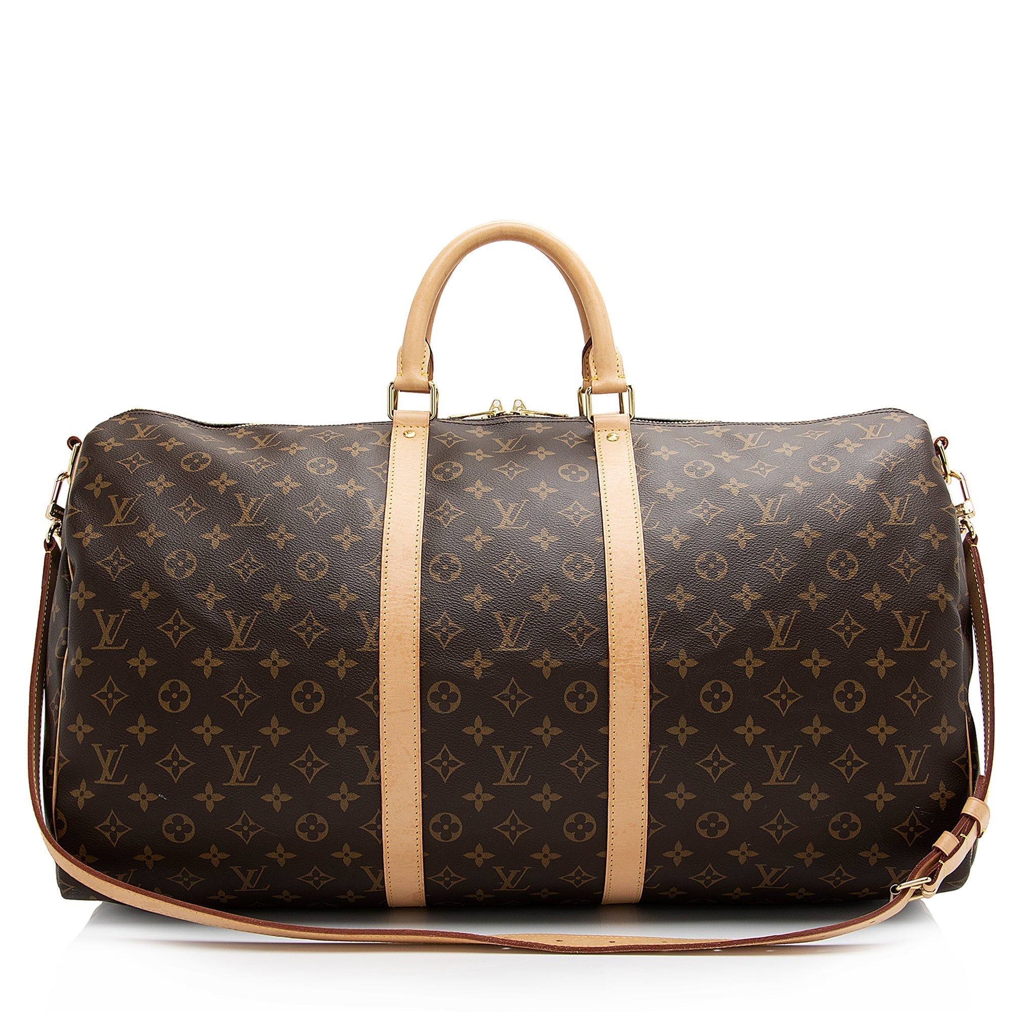 Louis Vuitton  Monogram Canvas Keepall Bandouliere 50 Duffle Bag (SHF-JnQc5j)
