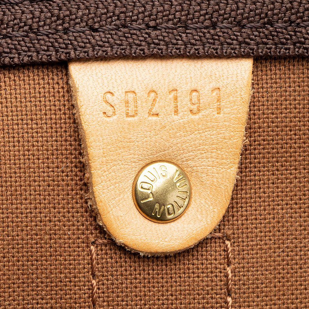 Louis Vuitton Monogram Canvas Keepall Bandouliere 55 Duffle Bag (SHF-21774)