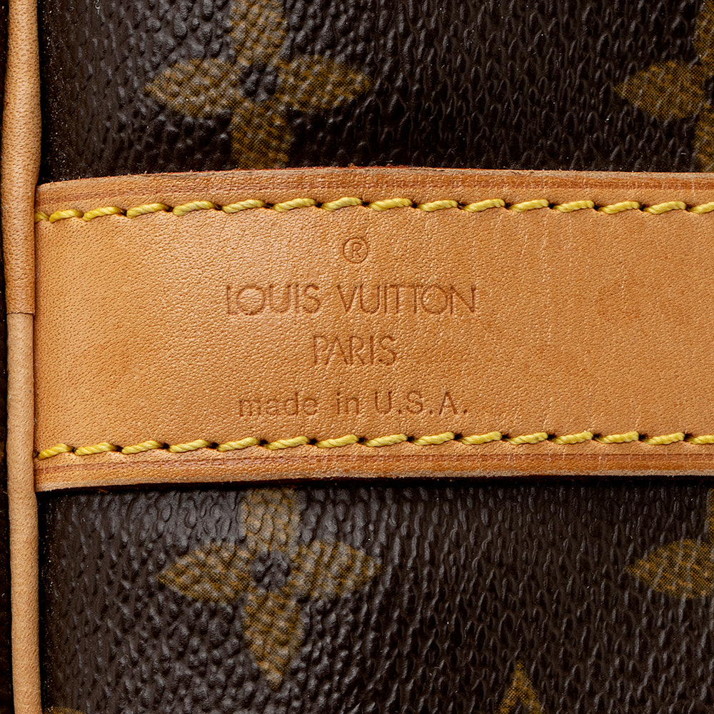 Louis Vuitton Monogram Canvas Keepall Bandouliere 55 Duffle Bag (SHF-22086)