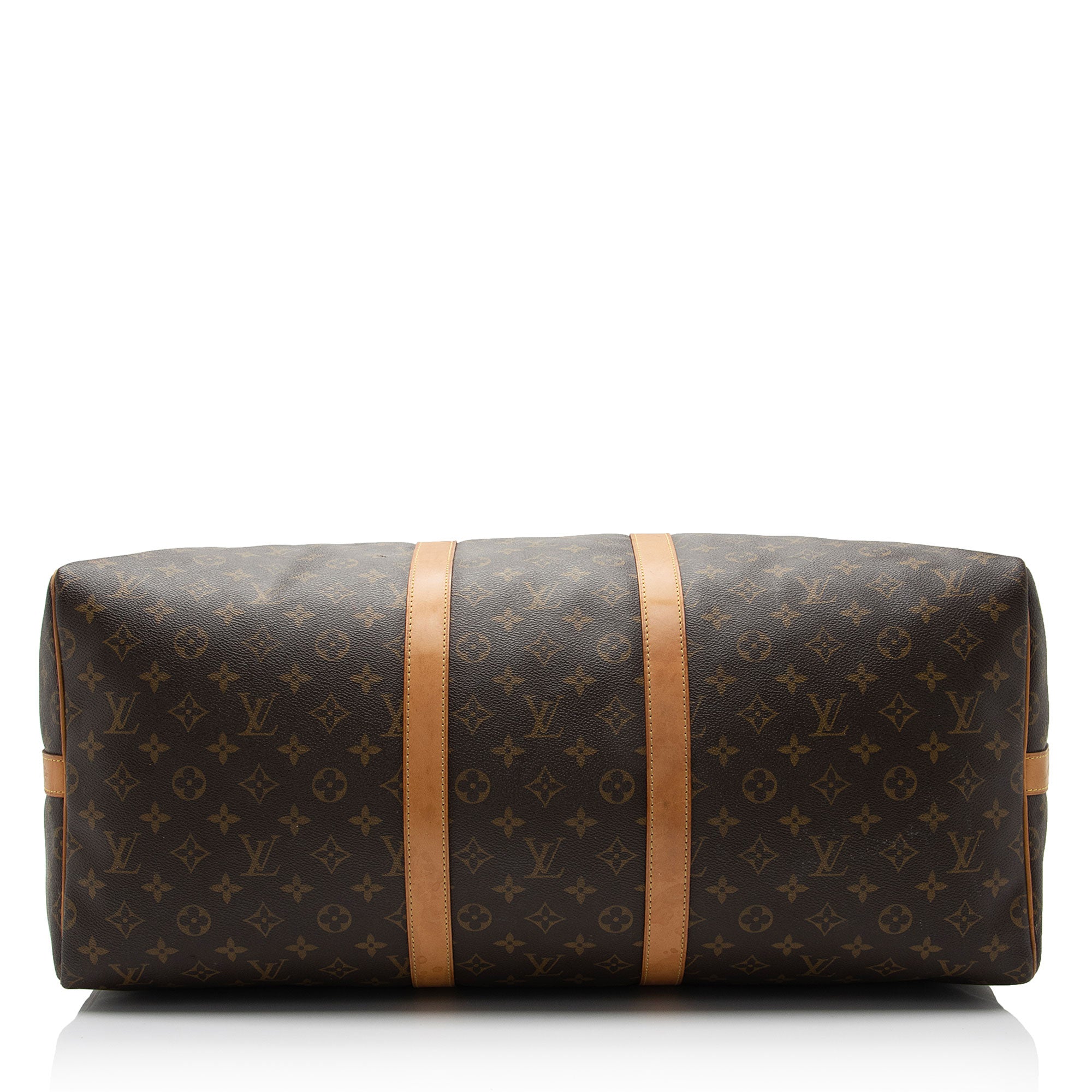 Louis Vuitton Monogram Canvas Keepall Bandouliere 55 Duffle Bag (SHF-qBIEjn)