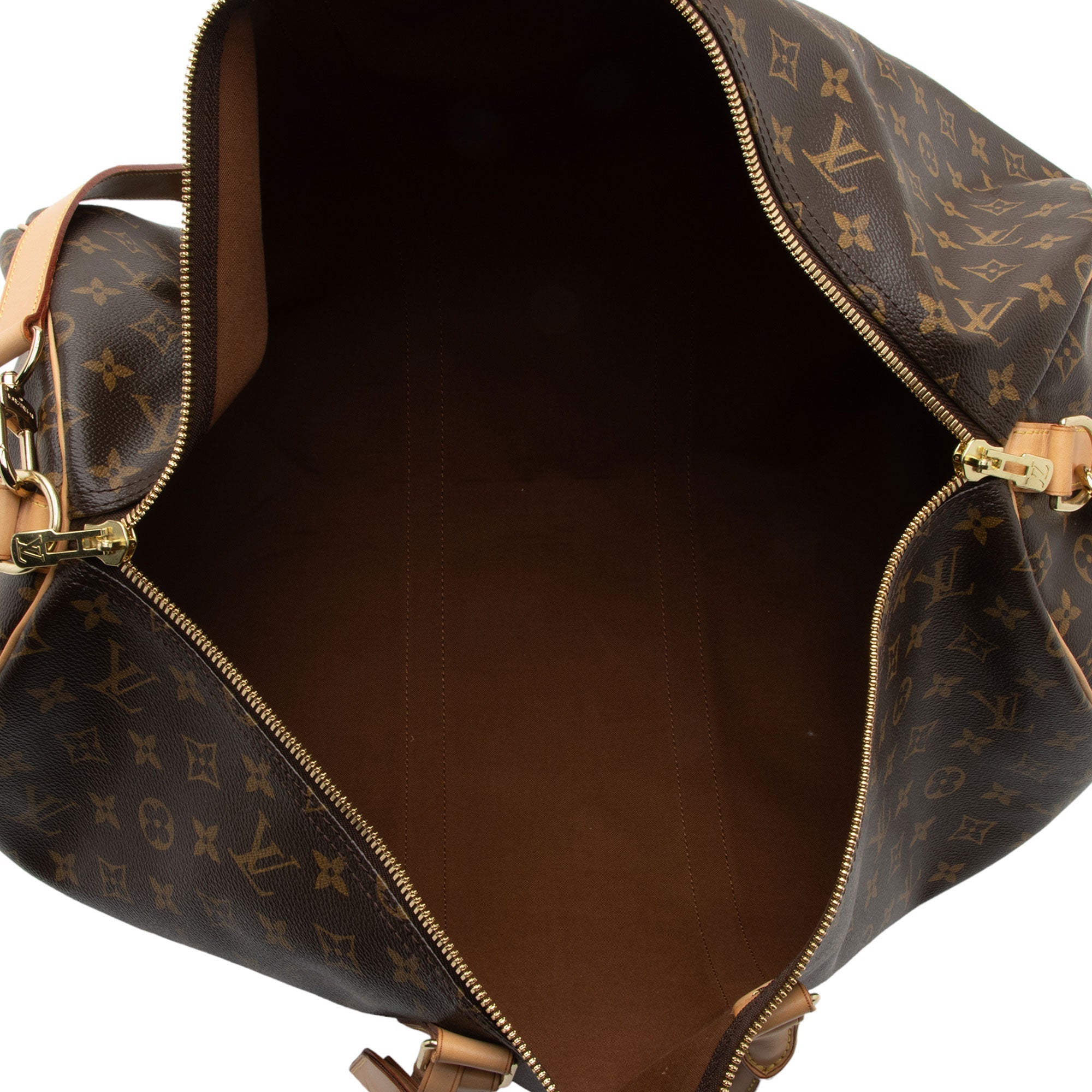 Louis Vuitton Monogram Canvas Keepall Bandouliere 55 Duffle Bag (SHF-MAqUH6)