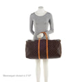 Louis Vuitton  Monogram Canvas Keepall Bandouliere 55 Duffle Bag (SHF-XbrDc4)
