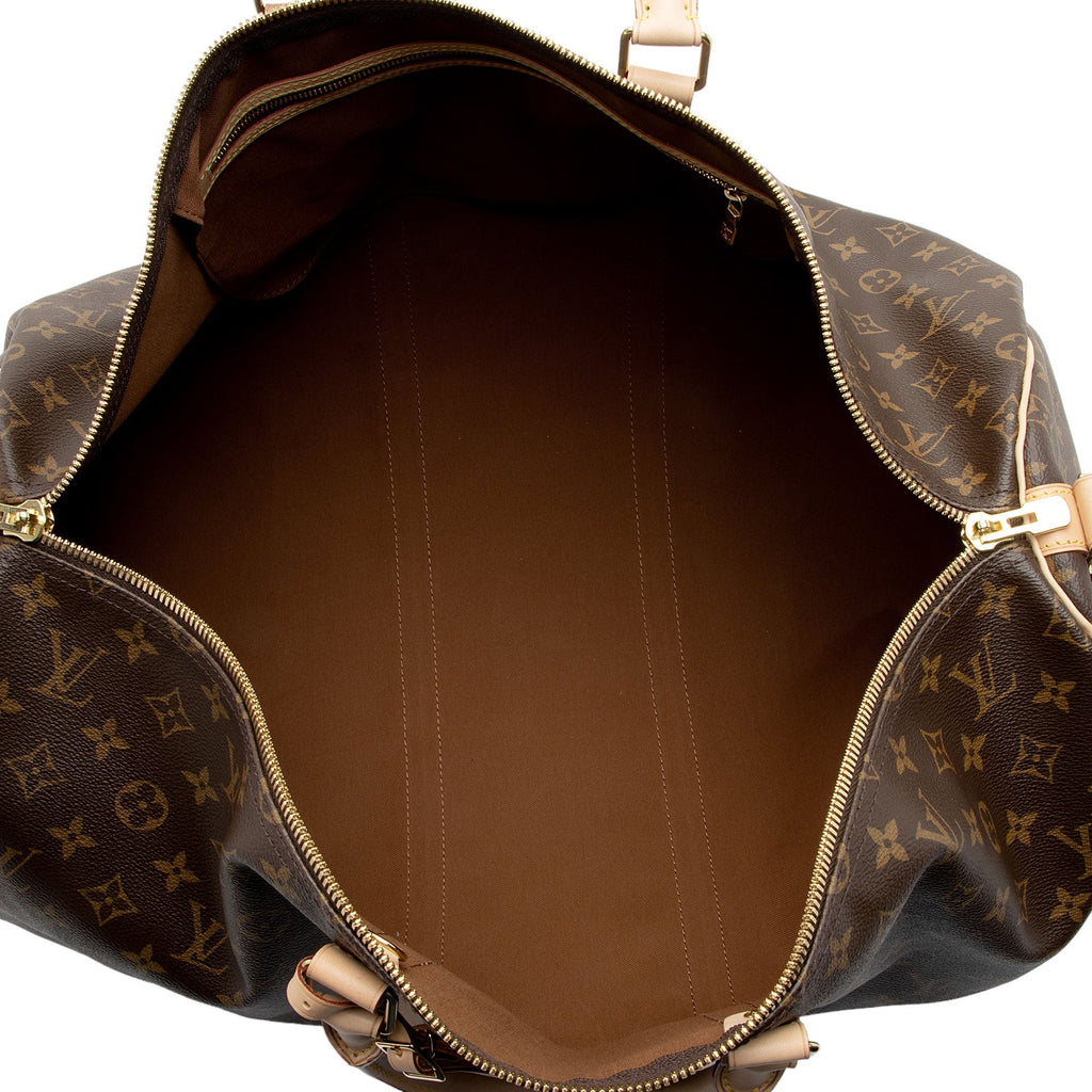 Louis Vuitton Monogram Canvas Keepall Bandouliere 55 Duffle Bag (SHF-QdZLLY)