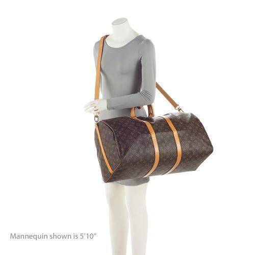 Louis Vuitton  Monogram Canvas Keepall Bandouliere 55 Duffle