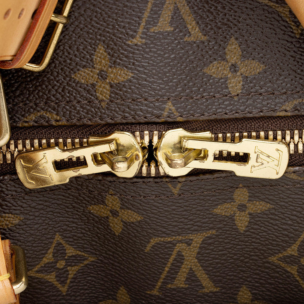 Louis Vuitton Monogram Canvas Keepall Bandouliere 55 Dufflel Bag (SHF-19503)