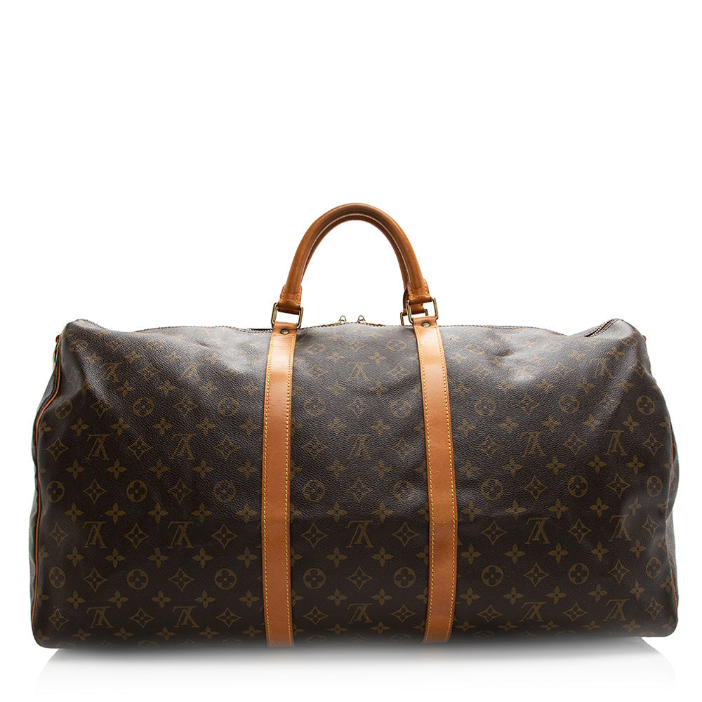 Louis Vuitton  Monogram Canvas Keepall Bandouliere 60 Duffel Bag - FINAL SALE (SHF-20342)