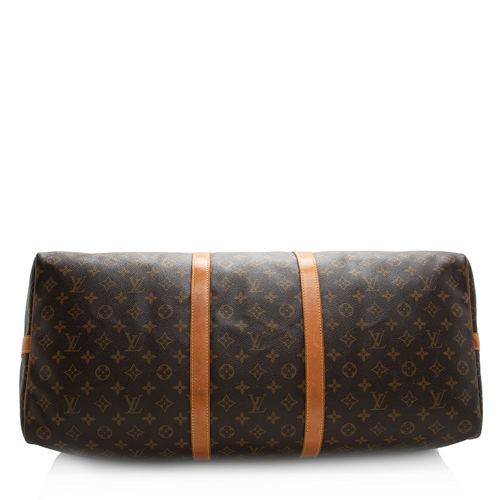 Louis Vuitton  Monogram Canvas Keepall Bandouliere 60 Duffel Bag - FINAL SALE (SHF-20342)