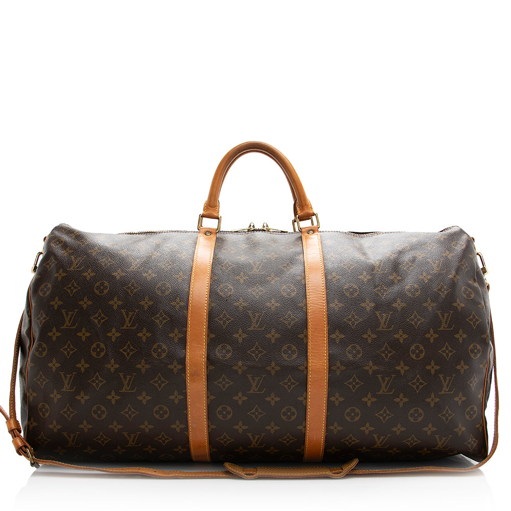 Louis Vuitton  Monogram Canvas Keepall Bandouliere 60 Duffel Bag - FINAL SALE (SHF-20342)