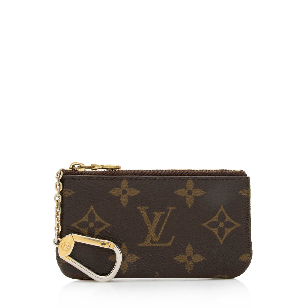 Louis Vuitton Monogram Canvas Key Pouch (SHF-18063)