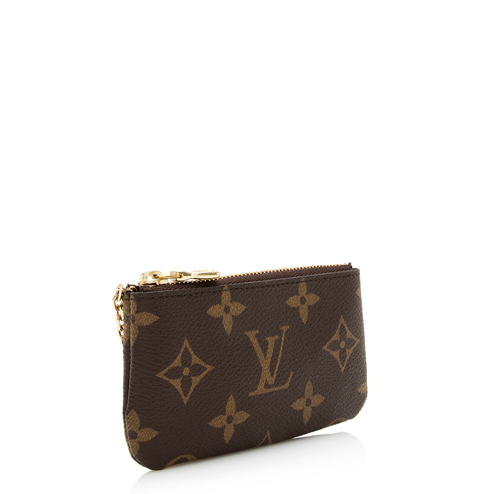 Louis Vuitton Monogram Canvas Key Pouch (SHF-21653)