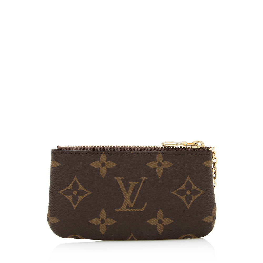 Louis Vuitton Monogram Canvas Key Pouch (SHF-23432)