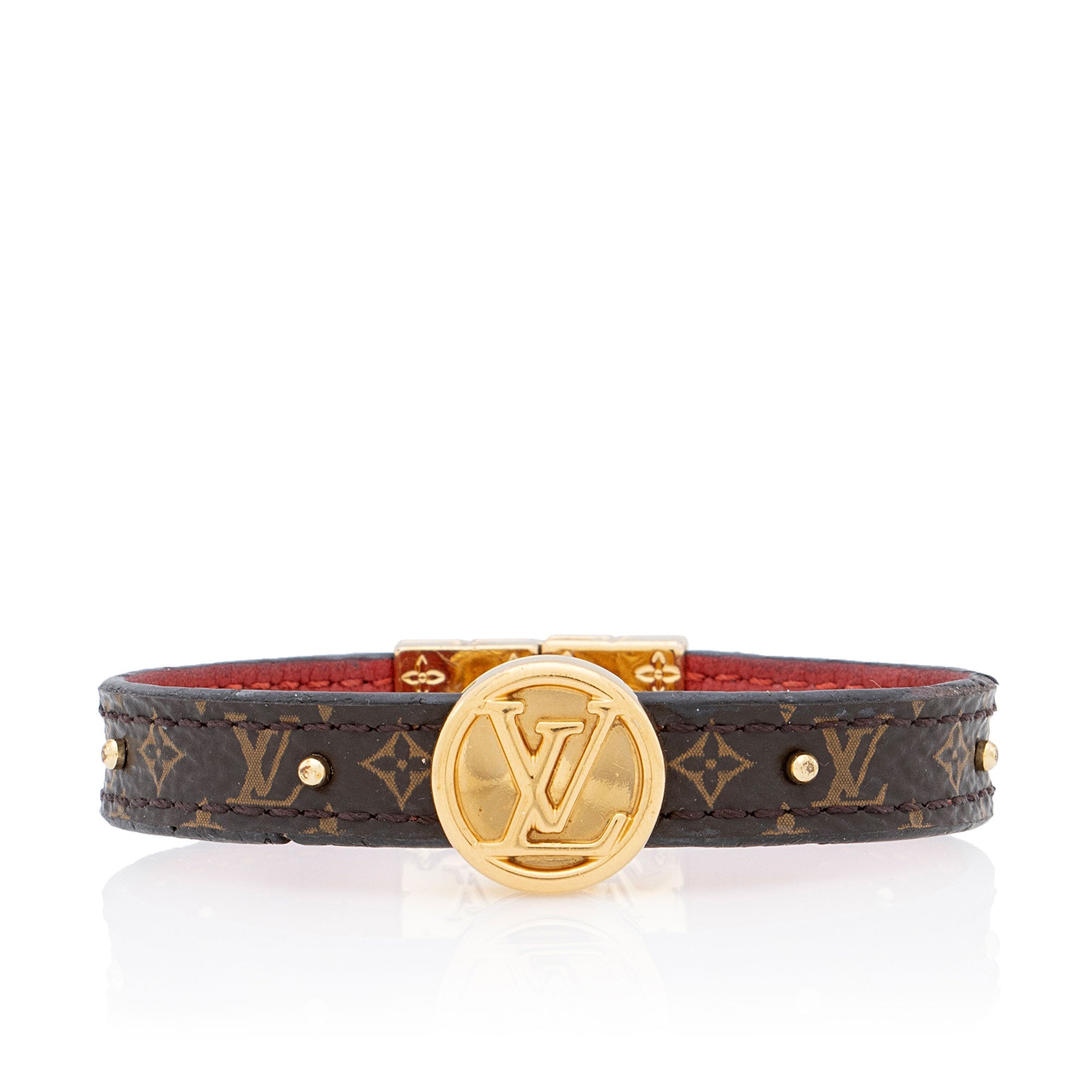 Louis Vuitton Monogram Canvas LV Circle Reversible Bracelet (SHF-YsuLmd)