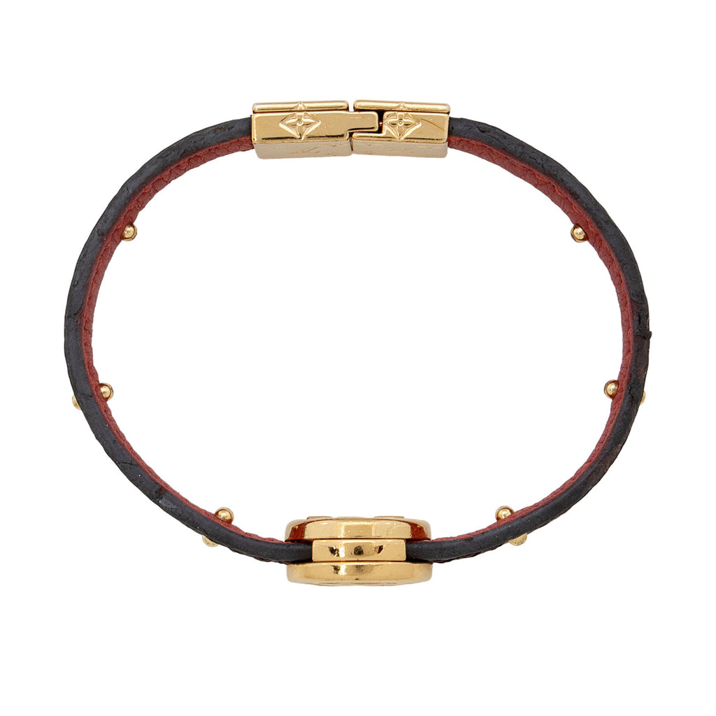 Louis Vuitton Monogram Canvas LV Circle Reversible Bracelet (SHF-YsuLmd)