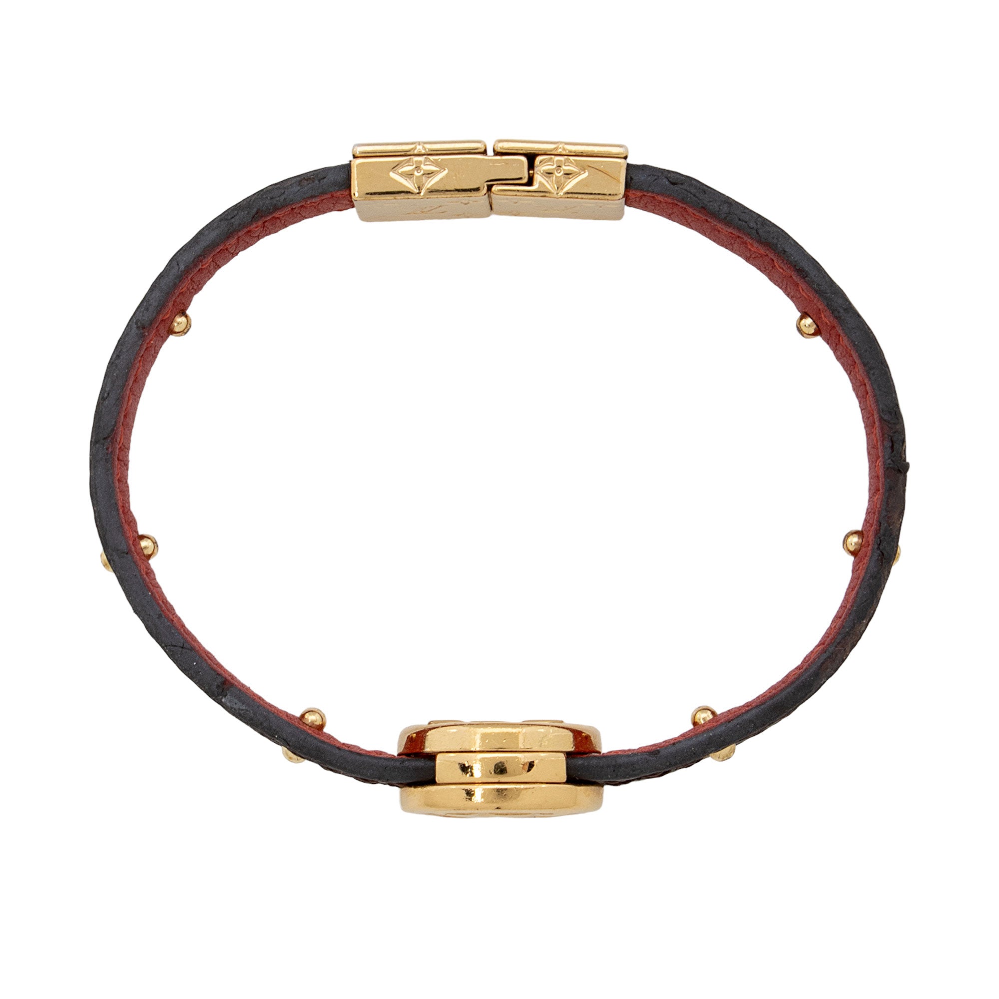 Louis Vuitton Monogram Canvas LV Circle Reversible Bracelet (SHF-YsuLmd)