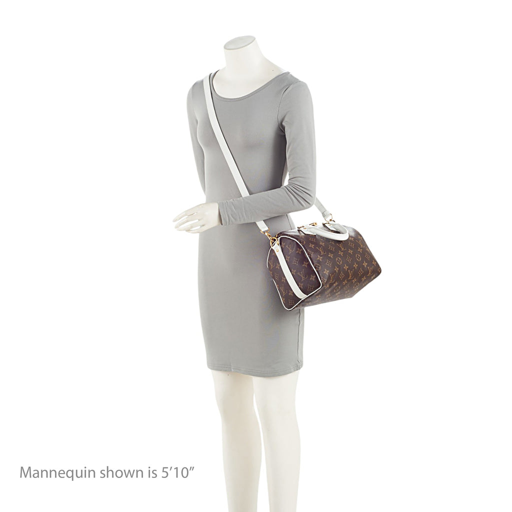 Louis Vuitton Monogram Canvas LV Match Speedy Bandouliere 25 Satchel (SHF-C23die)