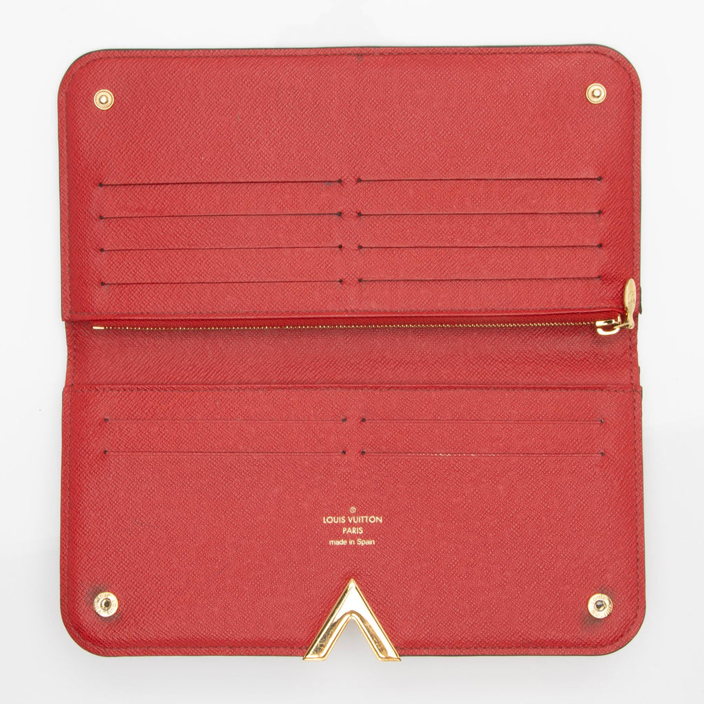 Louis Vuitton Monogram Canvas Leather Kimono Wallet (SHF-WVTTkh)
