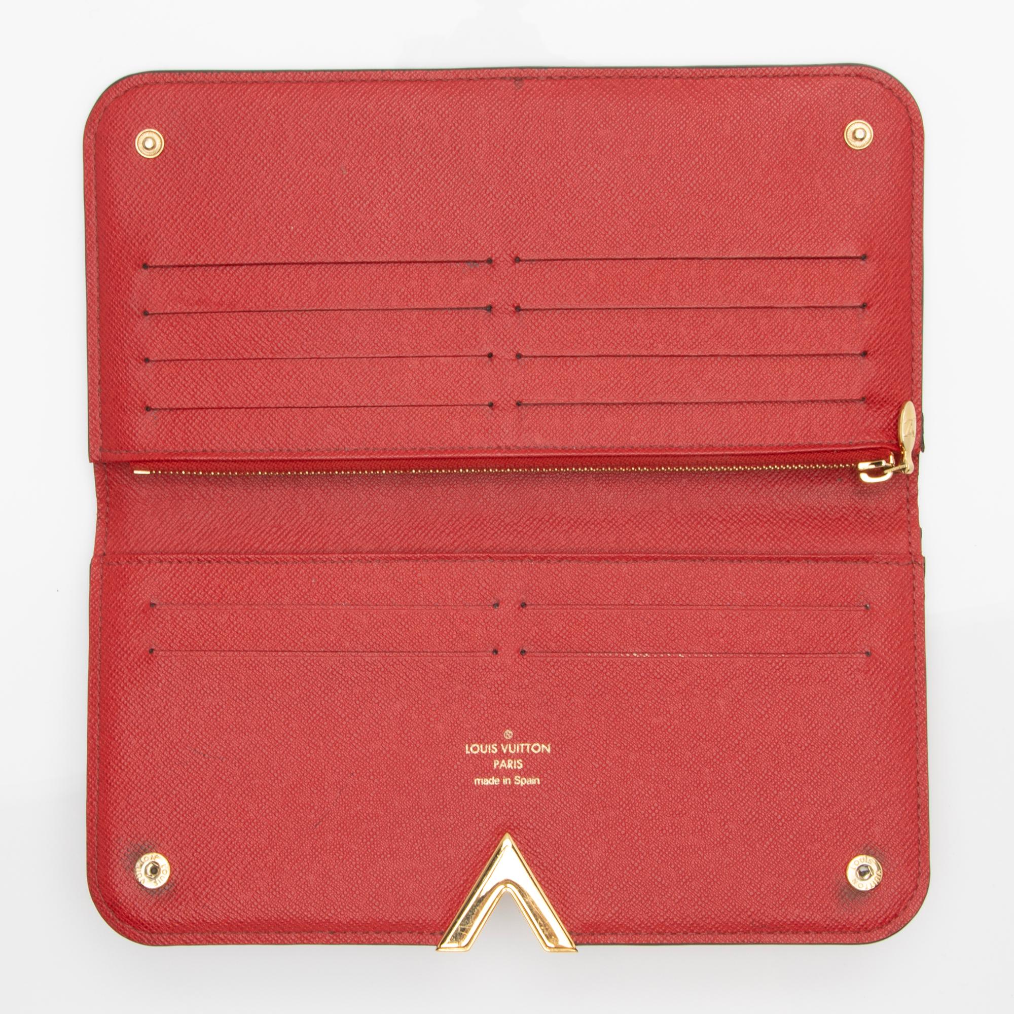 Louis Vuitton Monogram Canvas Leather Kimono Wallet (SHF-WVTTkh)