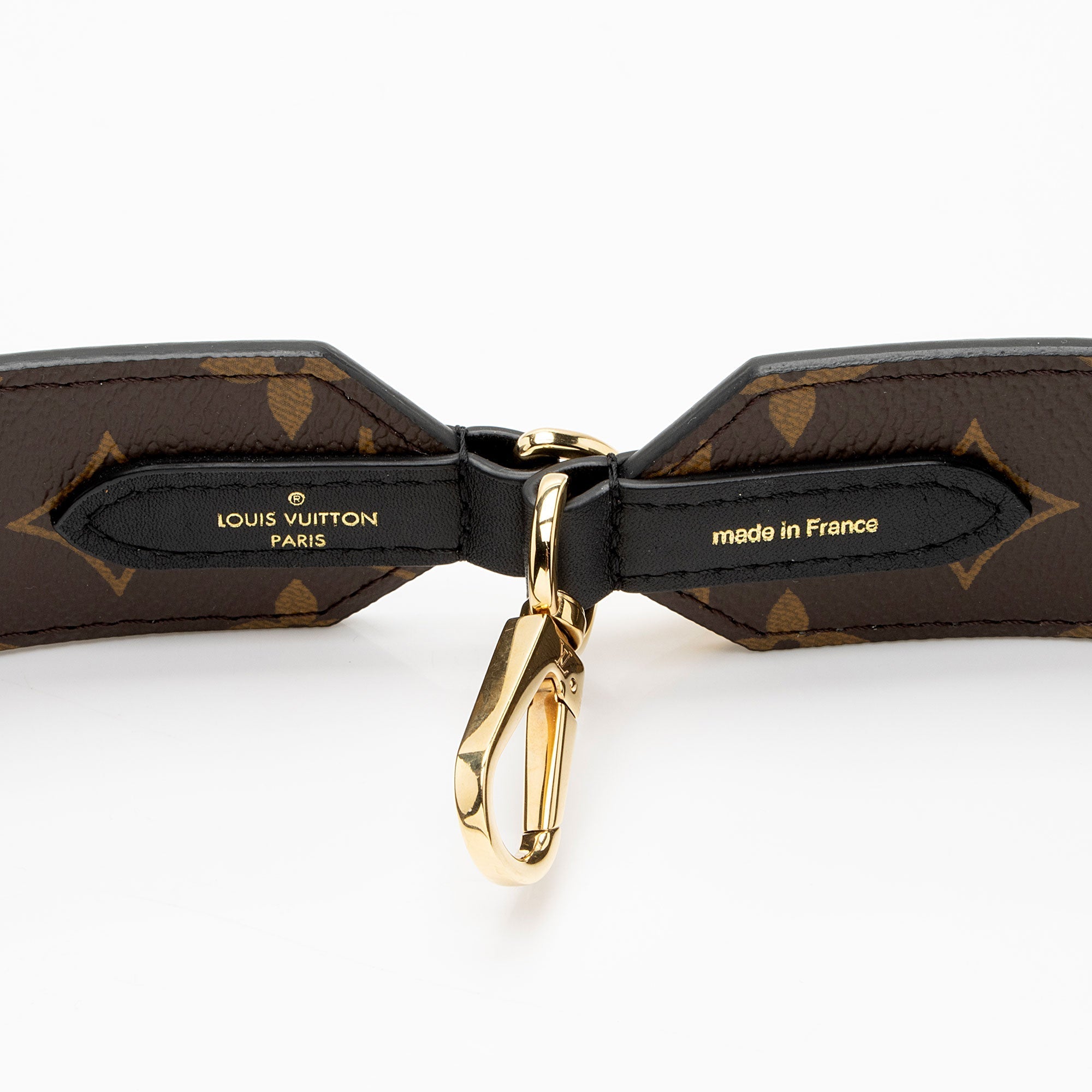 Louis Vuitton Monogram Canvas Letter Bandouliere Shoulder Strap (SHF-Ui82um)