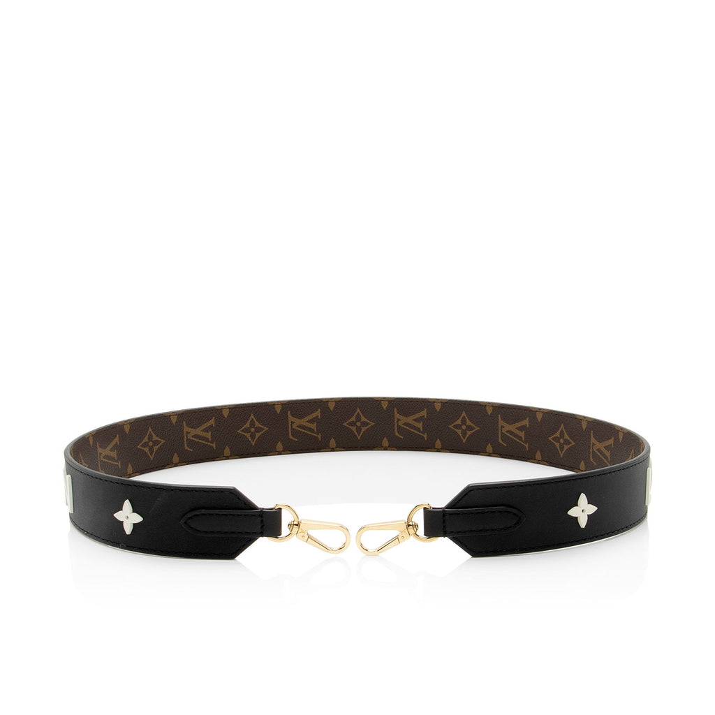 Louis Vuitton Monogram Canvas Letter Bandouliere Shoulder Strap (SHF-Ui82um)
