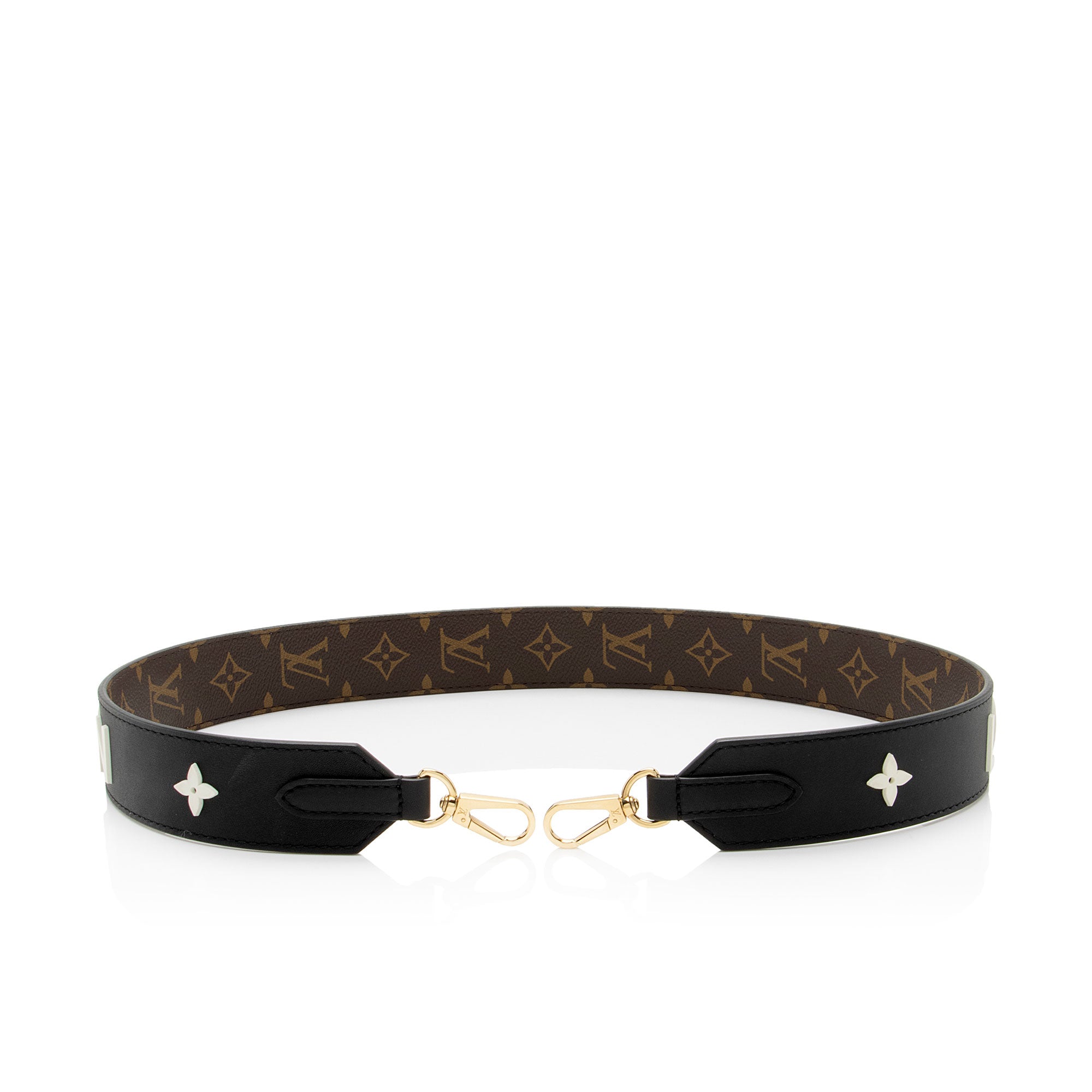 Louis Vuitton Monogram Canvas Letter Bandouliere Shoulder Strap (SHF-Ui82um)