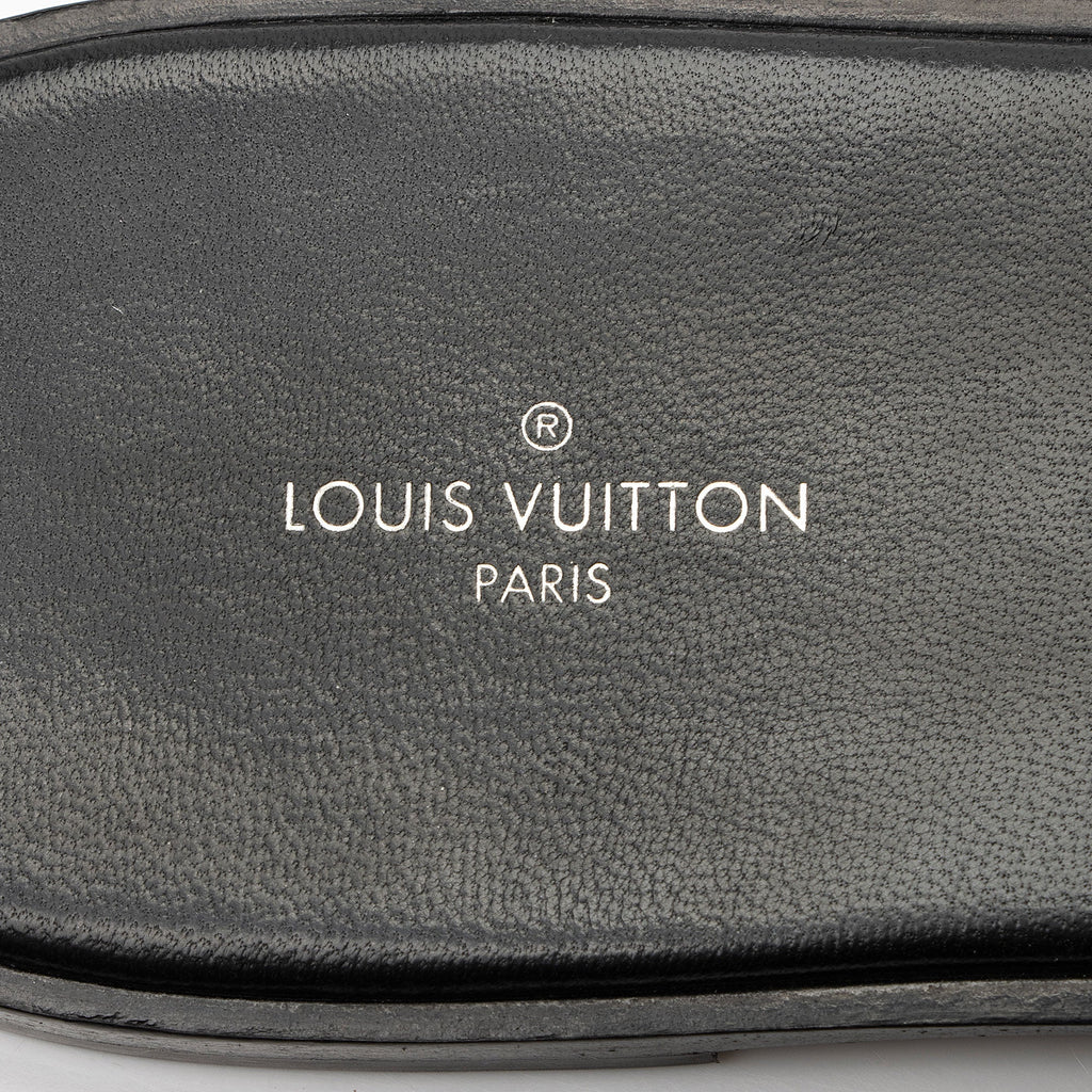 Louis Vuitton Monogram Canvas Lock It Flat Mules - Size 10 / 40