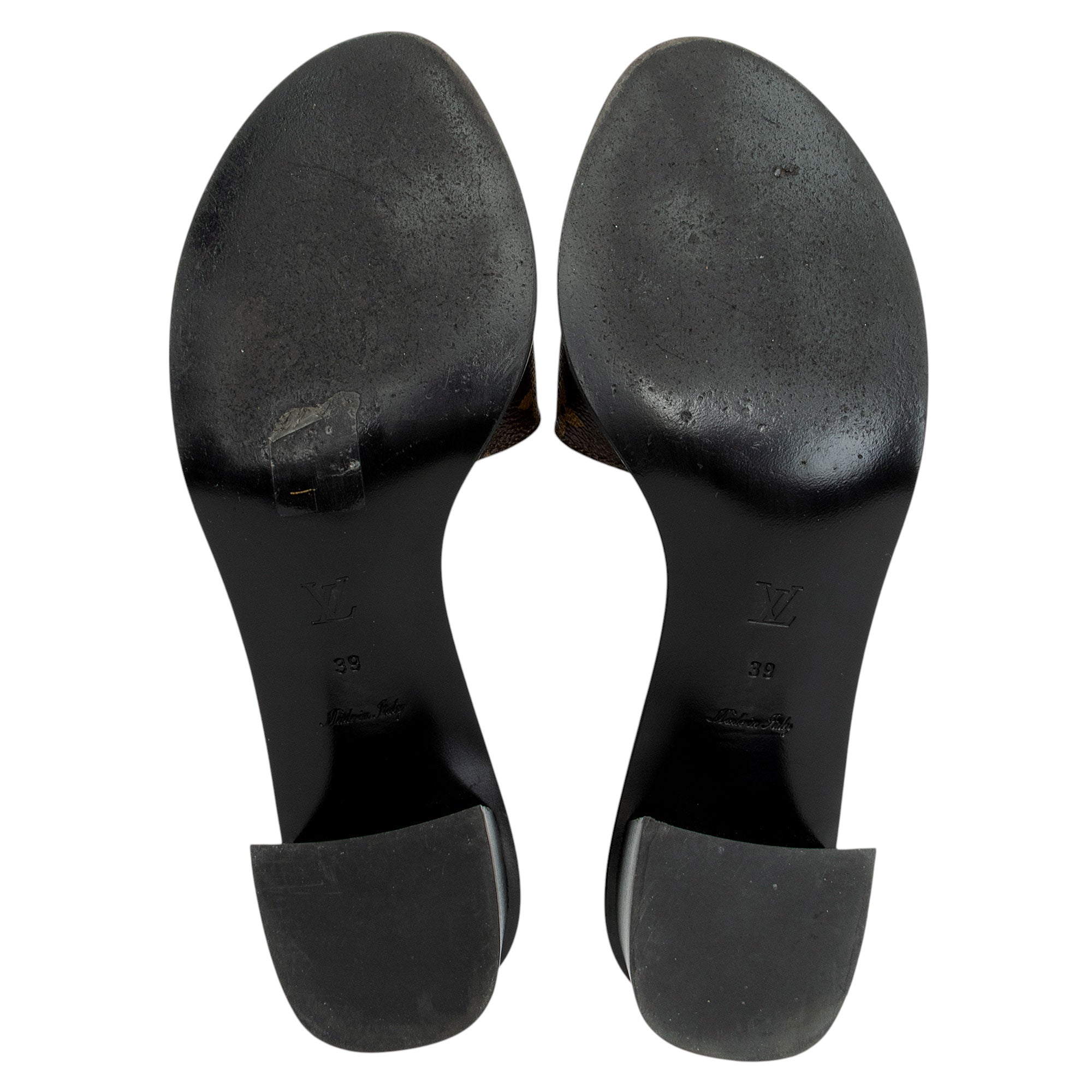 Louis Vuitton Monogram Canvas Lock It Mules - Size 9 / 39