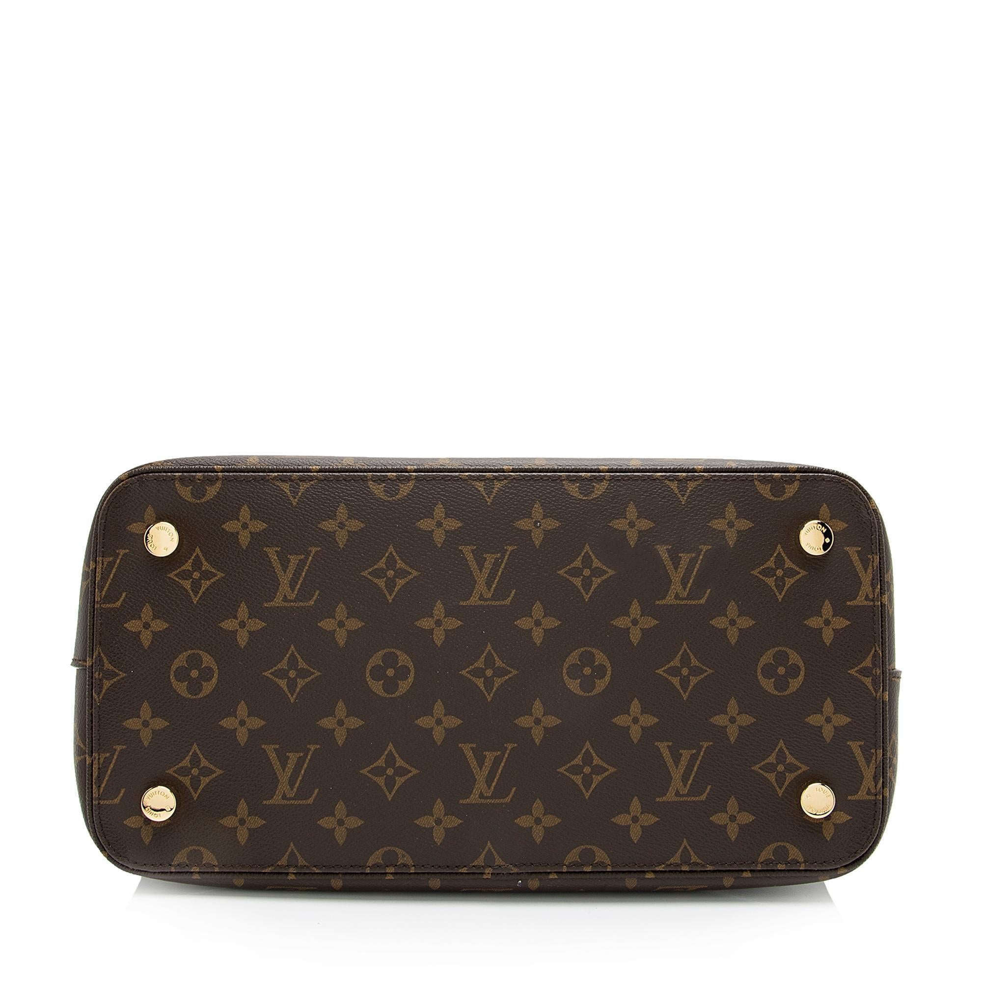 Louis Vuitton Monogram Canvas Lockit MM Satchel (SHF-23823)